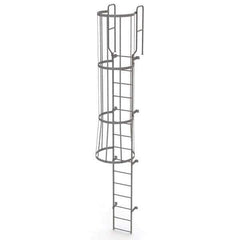TRI-ARC - Rolling & Wall Mounted Ladders & Platforms Type: Fixed Ladder Style: Safety Cage - Apex Tool & Supply