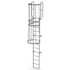 TRI-ARC - Rolling & Wall Mounted Ladders & Platforms Type: Fixed Ladder Style: Safety Cage - Apex Tool & Supply