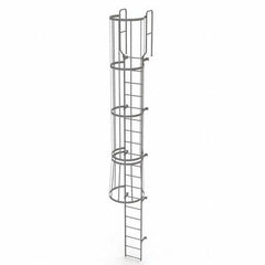 TRI-ARC - Rolling & Wall Mounted Ladders & Platforms Type: Fixed Ladder Style: Safety Cage - Apex Tool & Supply
