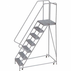 TRI-ARC - Rolling & Wall Mounted Ladders & Platforms Type: Rolling Warehouse Ladder Style: Rolling Safety Ladder - Apex Tool & Supply