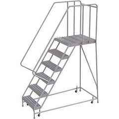 TRI-ARC - Rolling & Wall Mounted Ladders & Platforms Type: Rolling Warehouse Ladder Style: Rolling Safety Ladder - Apex Tool & Supply