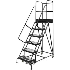TRI-ARC - Rolling & Wall Mounted Ladders & Platforms Type: Rolling Warehouse Ladder Style: Rolling Platform Ladder - Apex Tool & Supply