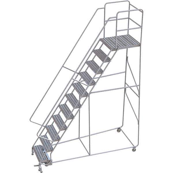 TRI-ARC - Rolling & Wall Mounted Ladders & Platforms Type: Rolling Warehouse Ladder Style: Rolling Safety Ladder - Apex Tool & Supply