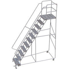 TRI-ARC - Rolling & Wall Mounted Ladders & Platforms Type: Rolling Warehouse Ladder Style: Rolling Safety Ladder - Apex Tool & Supply