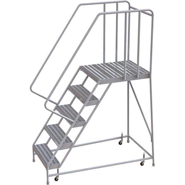 TRI-ARC - Rolling & Wall Mounted Ladders & Platforms Type: Rolling Warehouse Ladder Style: Rolling Safety Ladder - Apex Tool & Supply