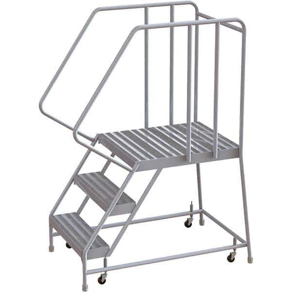 TRI-ARC - Rolling & Wall Mounted Ladders & Platforms Type: Rolling Warehouse Ladder Style: Rolling Safety Ladder - Apex Tool & Supply