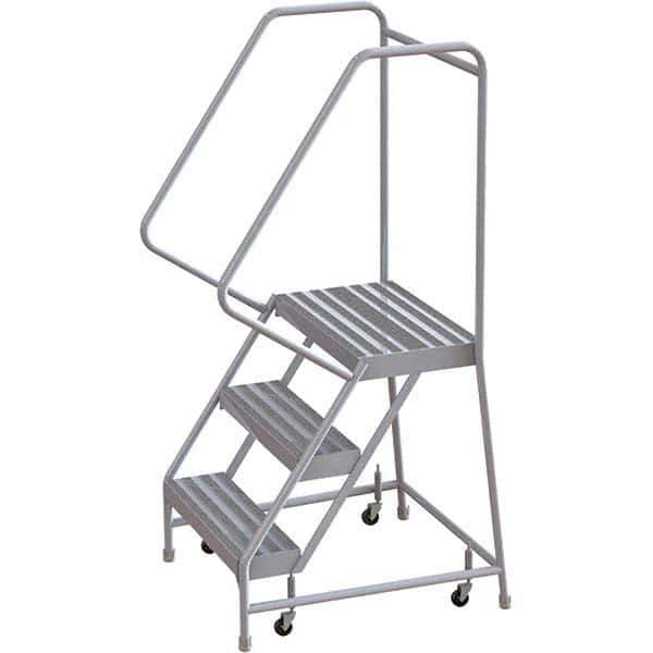 TRI-ARC - Rolling & Wall Mounted Ladders & Platforms Type: Rolling Warehouse Ladder Style: Rolling Safety Ladder - Apex Tool & Supply