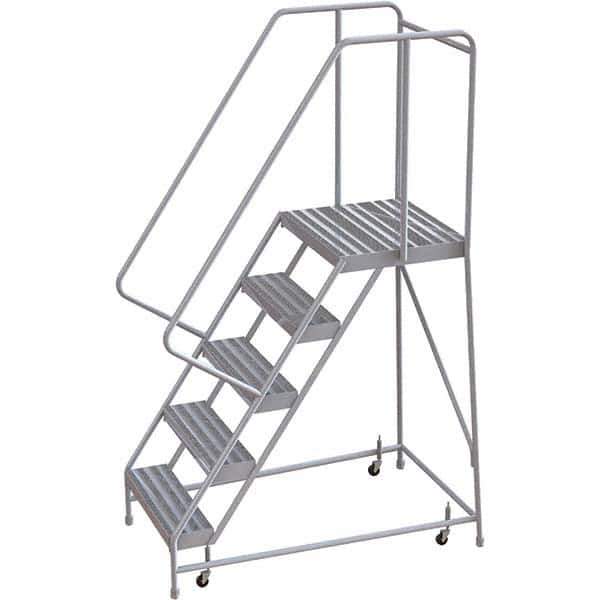 TRI-ARC - Rolling & Wall Mounted Ladders & Platforms Type: Rolling Warehouse Ladder Style: Rolling Safety Ladder - Apex Tool & Supply