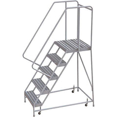 TRI-ARC - Rolling & Wall Mounted Ladders & Platforms Type: Rolling Warehouse Ladder Style: Rolling Safety Ladder - Apex Tool & Supply
