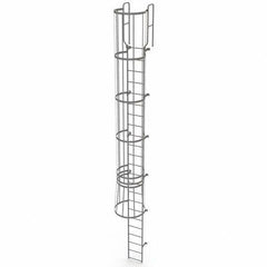 TRI-ARC - Rolling & Wall Mounted Ladders & Platforms Type: Fixed Ladder Style: Safety Cage - Apex Tool & Supply