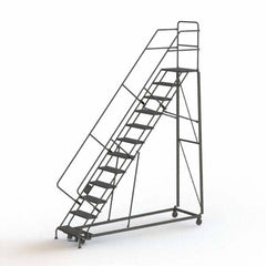 TRI-ARC - Rolling & Wall Mounted Ladders & Platforms Type: Stairway Slope Ladder Style: Rolling Safety Ladder - Apex Tool & Supply