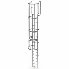 TRI-ARC - Rolling & Wall Mounted Ladders & Platforms Type: Fixed Ladder Style: Safety Cage - Apex Tool & Supply