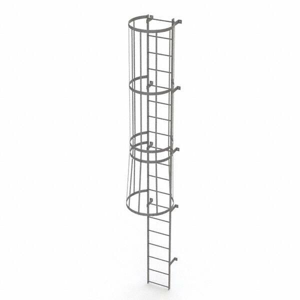 TRI-ARC - Rolling & Wall Mounted Ladders & Platforms Type: Fixed Ladder Style: Safety Cage - Apex Tool & Supply