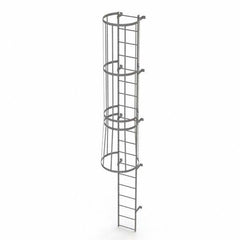 TRI-ARC - Rolling & Wall Mounted Ladders & Platforms Type: Fixed Ladder Style: Safety Cage - Apex Tool & Supply