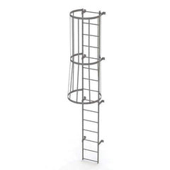 TRI-ARC - Rolling & Wall Mounted Ladders & Platforms Type: Fixed Ladder Style: Safety Cage - Apex Tool & Supply