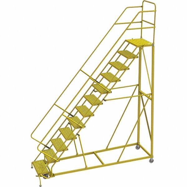 TRI-ARC - Rolling & Wall Mounted Ladders & Platforms Type: Stairway Slope Ladder Style: Forward Descent 50 Degree Incline - Apex Tool & Supply