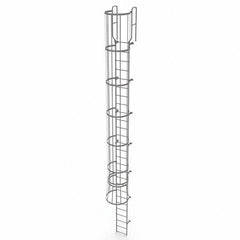 TRI-ARC - Rolling & Wall Mounted Ladders & Platforms Type: Fixed Ladder Style: Safety Cage - Apex Tool & Supply