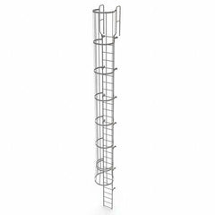 TRI-ARC - Rolling & Wall Mounted Ladders & Platforms Type: Fixed Ladder Style: Safety Cage - Apex Tool & Supply