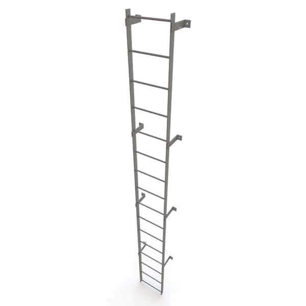TRI-ARC - Rolling & Wall Mounted Ladders & Platforms Type: Fixed Ladder Style: Safety Cage - Apex Tool & Supply