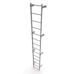 TRI-ARC - Rolling & Wall Mounted Ladders & Platforms Type: Fixed Ladder Style: Safety Cage - Apex Tool & Supply