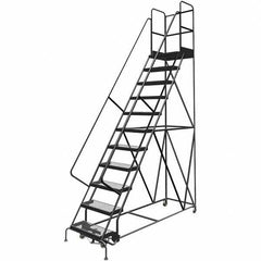 TRI-ARC - Rolling & Wall Mounted Ladders & Platforms Type: Rolling Warehouse Ladder Style: Rolling Platform Ladder - Apex Tool & Supply