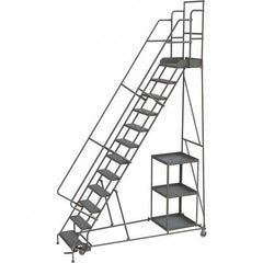 TRI-ARC - Rolling & Wall Mounted Ladders & Platforms Type: Stock-Picking Ladder Style: Rolling Safety Stock Picking Ladder - Apex Tool & Supply