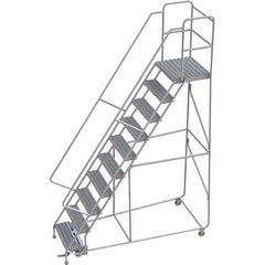 TRI-ARC - Rolling & Wall Mounted Ladders & Platforms Type: Rolling Warehouse Ladder Style: Rolling Safety Ladder - Apex Tool & Supply