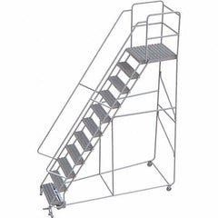 TRI-ARC - Rolling & Wall Mounted Ladders & Platforms Type: Rolling Warehouse Ladder Style: Rolling Safety Ladder - Apex Tool & Supply