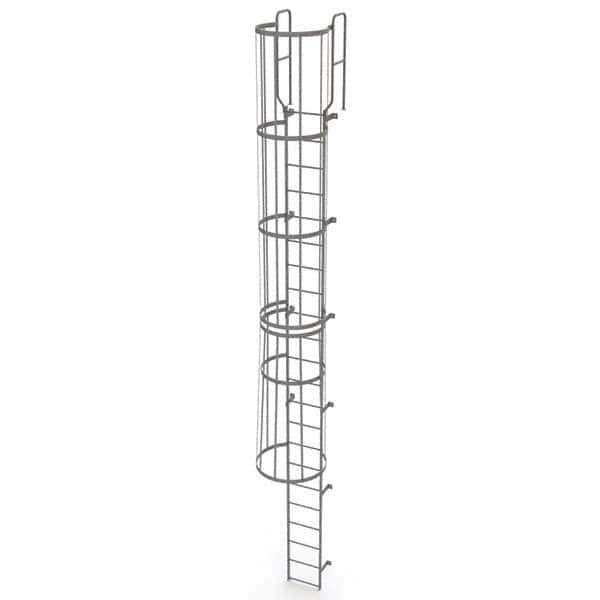 TRI-ARC - Rolling & Wall Mounted Ladders & Platforms Type: Fixed Ladder Style: Safety Cage - Apex Tool & Supply