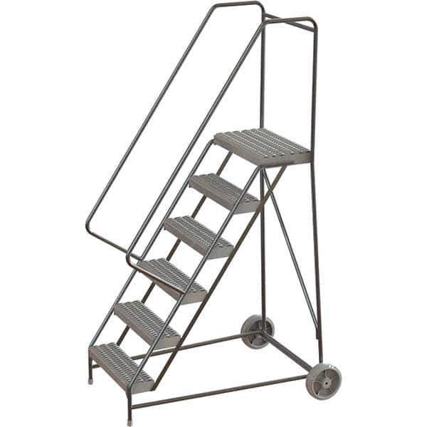 TRI-ARC - Rolling & Wall Mounted Ladders & Platforms Type: Rolling Warehouse Ladder Style: Rolling Safety Ladder - Apex Tool & Supply