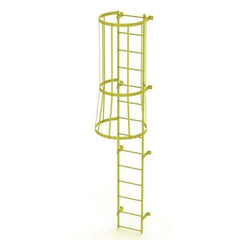 TRI-ARC - Rolling & Wall Mounted Ladders & Platforms Type: Fixed Ladder Style: Safety Cage - Apex Tool & Supply