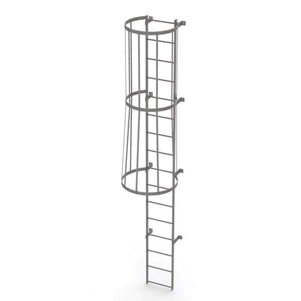 TRI-ARC - Rolling & Wall Mounted Ladders & Platforms Type: Fixed Ladder Style: Safety Cage - Apex Tool & Supply