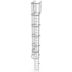 TRI-ARC - Rolling & Wall Mounted Ladders & Platforms Type: Fixed Ladder Style: Safety Cage - Apex Tool & Supply