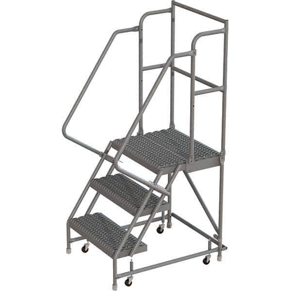 TRI-ARC - Rolling & Wall Mounted Ladders & Platforms Type: Rolling Warehouse Ladder Style: Rolling Platform Ladder - Apex Tool & Supply