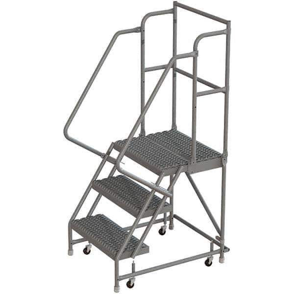 TRI-ARC - Rolling & Wall Mounted Ladders & Platforms Type: Rolling Warehouse Ladder Style: Rolling Platform Ladder - Apex Tool & Supply