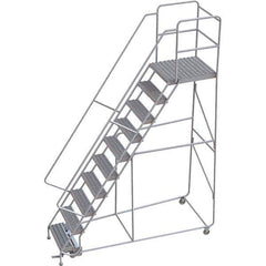 TRI-ARC - Rolling & Wall Mounted Ladders & Platforms Type: Rolling Warehouse Ladder Style: Rolling Safety Ladder - Apex Tool & Supply