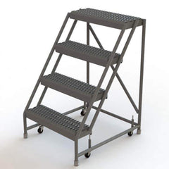 TRI-ARC - Rolling & Wall Mounted Ladders & Platforms Type: Rolling Warehouse Ladder Style: Rolling Platform Ladder - Apex Tool & Supply