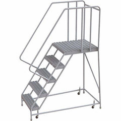 TRI-ARC - Rolling & Wall Mounted Ladders & Platforms Type: Rolling Warehouse Ladder Style: Rolling Safety Ladder - Apex Tool & Supply