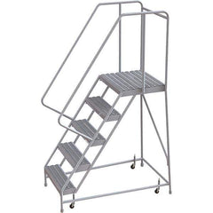 TRI-ARC - Rolling & Wall Mounted Ladders & Platforms Type: Rolling Warehouse Ladder Style: Rolling Safety Ladder - Apex Tool & Supply