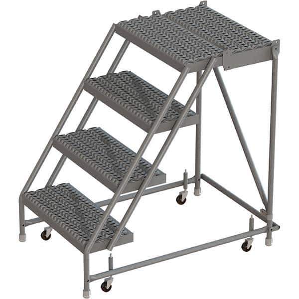 TRI-ARC - Rolling & Wall Mounted Ladders & Platforms Type: Rolling Warehouse Ladder Style: Rolling Platform Ladder - Apex Tool & Supply