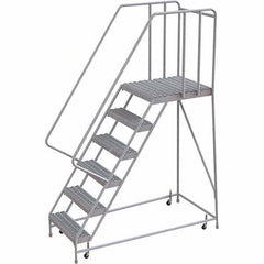 TRI-ARC - Rolling & Wall Mounted Ladders & Platforms Type: Rolling Warehouse Ladder Style: Rolling Safety Ladder - Apex Tool & Supply