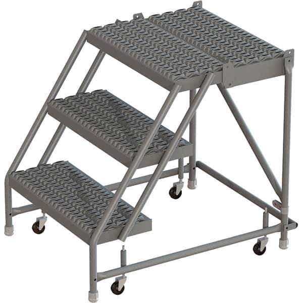 TRI-ARC - Rolling & Wall Mounted Ladders & Platforms Type: Rolling Warehouse Ladder Style: Rolling Platform Ladder - Apex Tool & Supply