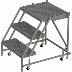 TRI-ARC - Rolling & Wall Mounted Ladders & Platforms Type: Rolling Warehouse Ladder Style: Rolling Platform Ladder - Apex Tool & Supply