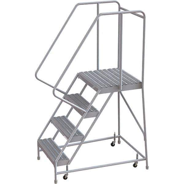 TRI-ARC - Rolling & Wall Mounted Ladders & Platforms Type: Rolling Warehouse Ladder Style: Rolling Safety Ladder - Apex Tool & Supply