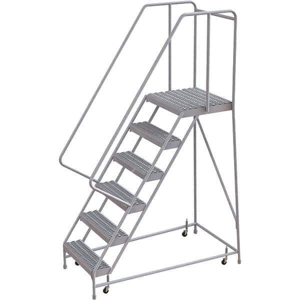 TRI-ARC - Rolling & Wall Mounted Ladders & Platforms Type: Rolling Warehouse Ladder Style: Rolling Safety Ladder - Apex Tool & Supply