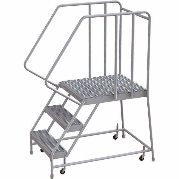 TRI-ARC - Rolling & Wall Mounted Ladders & Platforms Type: Rolling Warehouse Ladder Style: Rolling Safety Ladder - Apex Tool & Supply