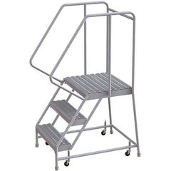TRI-ARC - Rolling & Wall Mounted Ladders & Platforms Type: Rolling Warehouse Ladder Style: Rolling Safety Ladder - Apex Tool & Supply