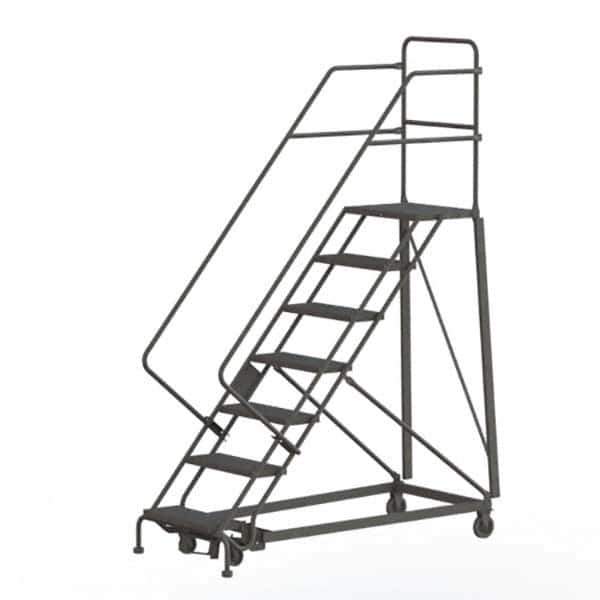 TRI-ARC - Rolling & Wall Mounted Ladders & Platforms Type: Stairway Slope Ladder Style: Rolling Safety Ladder - Apex Tool & Supply