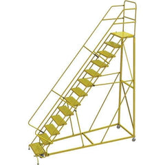TRI-ARC - Rolling & Wall Mounted Ladders & Platforms Type: Stairway Slope Ladder Style: Forward Descent 50 Degree Incline - Apex Tool & Supply