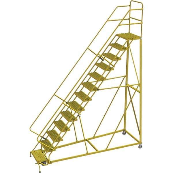 TRI-ARC - Rolling & Wall Mounted Ladders & Platforms Type: Stairway Slope Ladder Style: Forward Descent 50 Degree Incline - Apex Tool & Supply